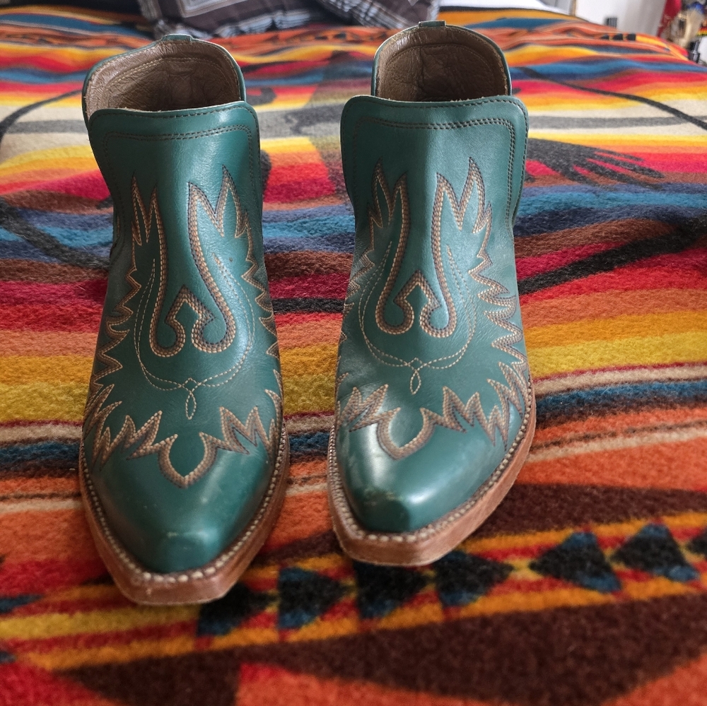 Ariat Turquoise Green Ankle Boots